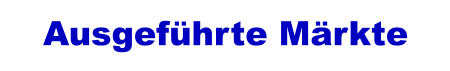 Ausgeführte Märkte